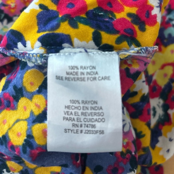 Patrons of Peace Multicolor Floral empire waist spaghetti strap minidress XS - Picture 5 of 10